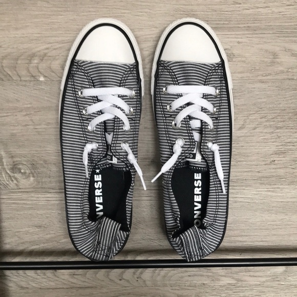 NIB-Women’s Converse Slip On,Shoreline Black/White - Picture 4 of 4